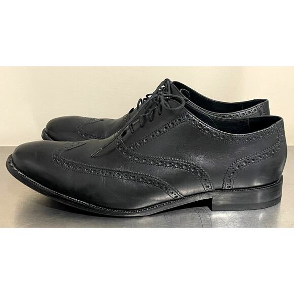 Cole Haan Batlin Oxford Wingtip Black Leather Dress Shoes Men\'s Sz 13 main image 8